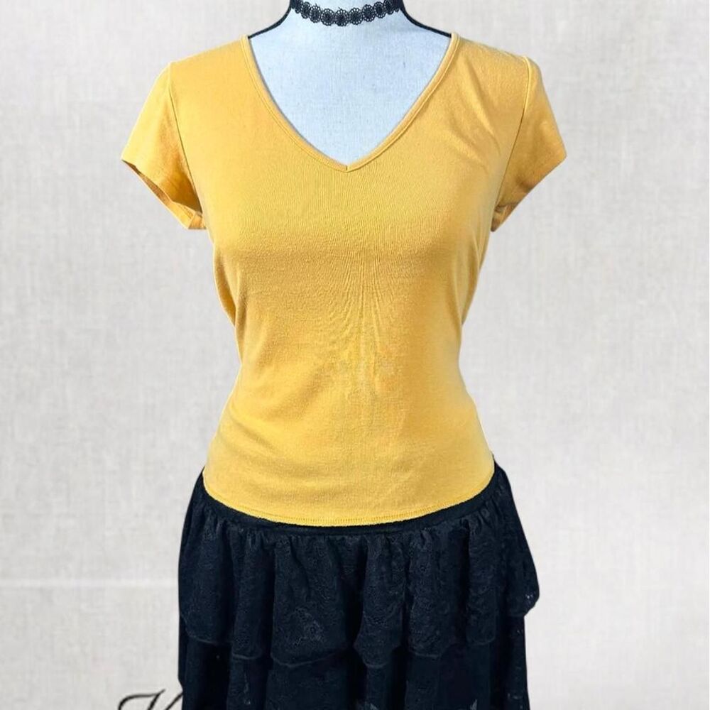 Casual Basic Y2K Wild Fable Yellow Top